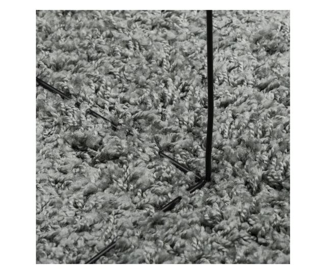 PAMPLONA zöld magas szálú bolyhos modern szőnyeg Ø 120 cm