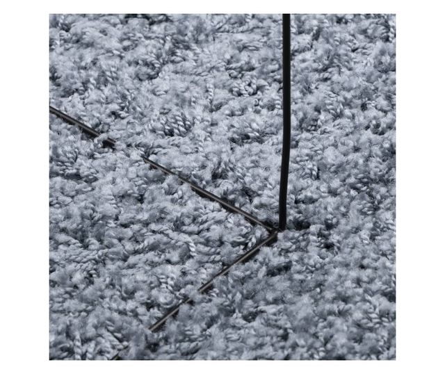 PAMPLONA kék magas szálú bolyhos modern szőnyeg 300 x 400 cm