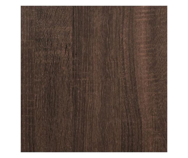 barna tölgy színű szerelt fa fali szekrény 80 x 20 x 30 cm