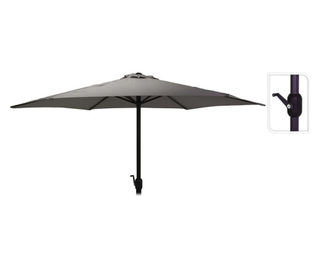 ProGarden Umbrelă de soare Monica, gri închis, 270 cm
