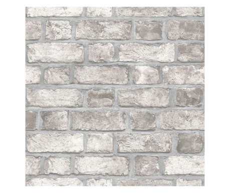 Tapet „Homestyle Brick Wall”, gri și alb murdar