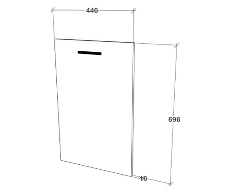 Usa Masina de Vase haaus Karo, Antracit, 45 x 70 cm