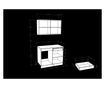 Bucatarie haaus Liz, Stejar Sonoma Inchis/Alb, L 100 cm thumbnail 4