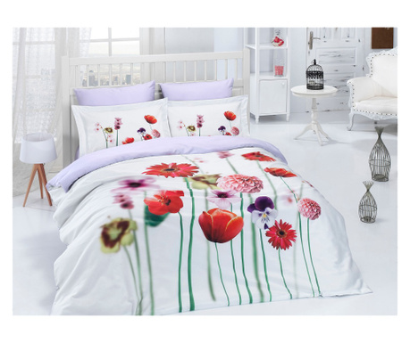Луксозен спален комплект Cristiano Mari DG ALBINA 6 части , 100% натурален сатиниран памук