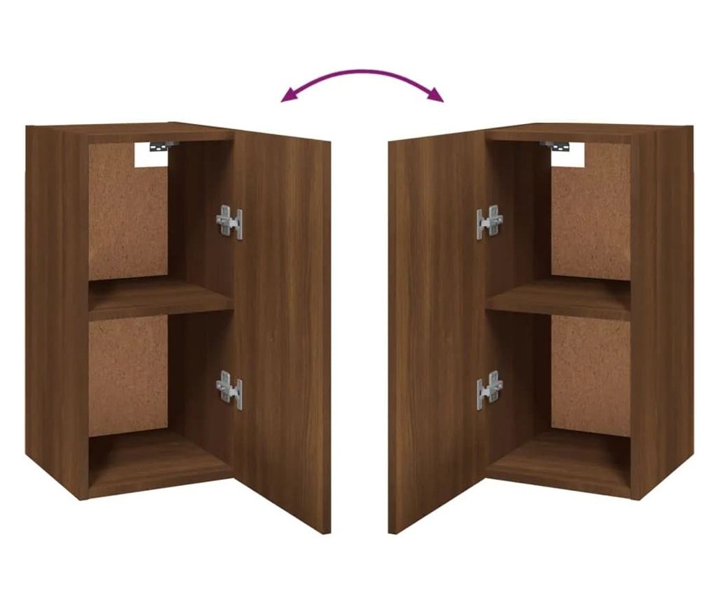 TV komode, 7 kom., smeđi hrast, 30,5x30x60 cm, obrađeno drvo - 5