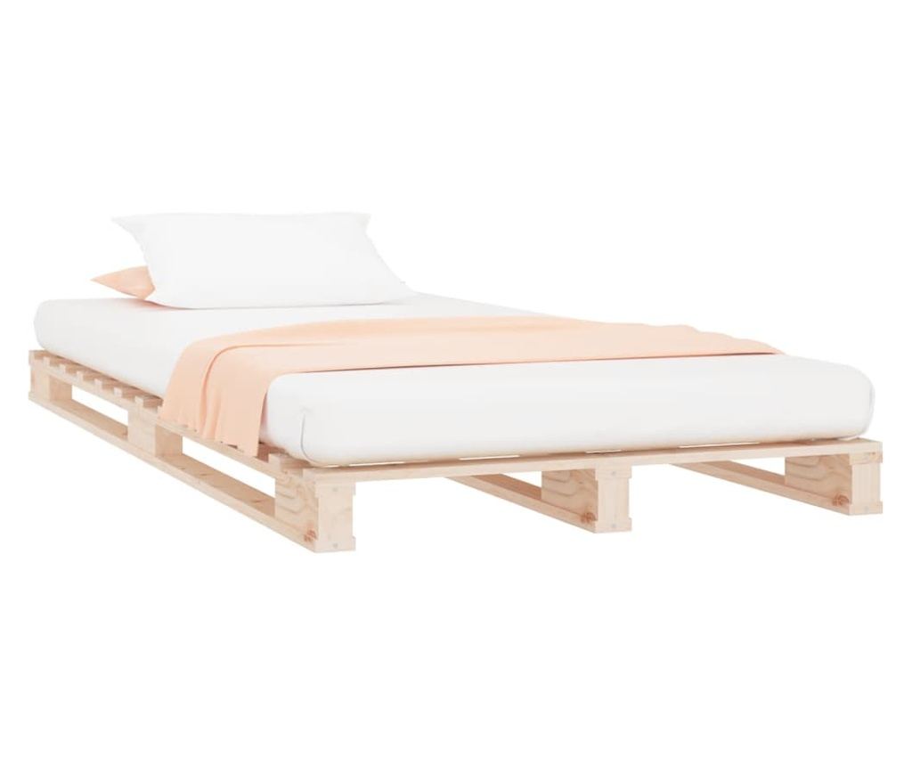 Рамка за легло, 100x200 см, масивна борова дървесина - 3