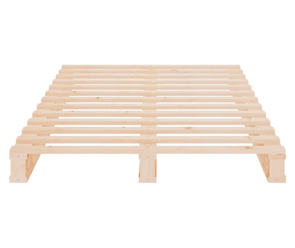 Рамка за легло, 100x200 см, масивна борова дървесина - 5