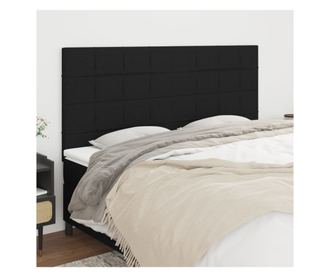 gytbla, 4 db, fekete, 100x5x78/88 cm, textil