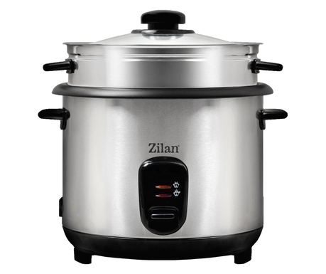 Aparat de gătit Zilan ZLN9570 2 in 1 pentru gătit orez și alimente la abur, capacitate 1.5L, 500W, sistem anti-alunecare