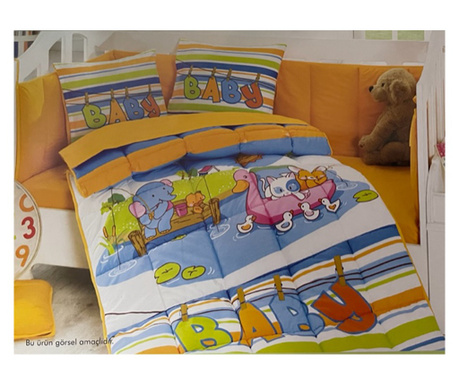 Детски спален комплект HAPPY 4 части, памук и поликотън