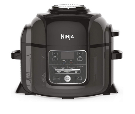 Multicooker Ninja OP300EU, 1460W, 6L, TenderCrisp, 7 in1, fără BPA, Înveliș ceramic antiaderent, Negru