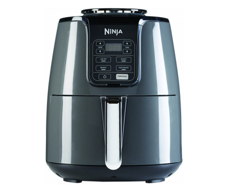 Фритюрник с горещ въздух NINJA AF100EU, 1550W, 3.8L, 4 функции, Без BPA, Черен/сив