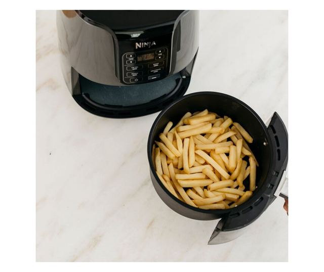 Friteuză cu aer cald NINJA AF100EU, 1550W, 3.8L, 4 funcții, Fără BPA, Negru/Gri