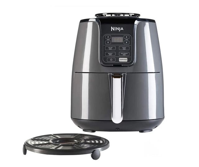 Friteuză cu aer cald NINJA AF100EU, 1550W, 3.8L, 4 funcții, Fără BPA, Negru/Gri