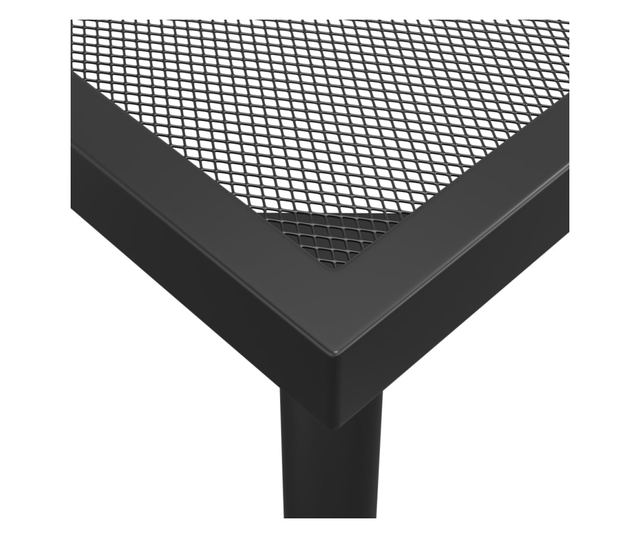 Градински комплект за хранене, 3 части, антрацит, стомана