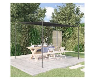 Pavilon, antracit, 3x3 m, 180 g/m, textil s acl