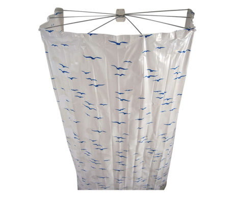RIDDER Cabină de duș Ombrella, albastru, 200 cm, 58203