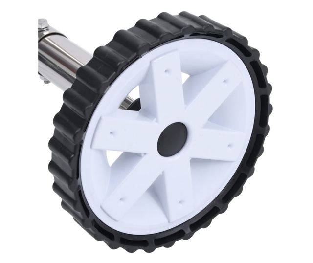 rozsdamentes acél aljú medencefólia-tekerő