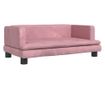 Dječja sofa, ružičasta, 80x45x30 cm, baršun