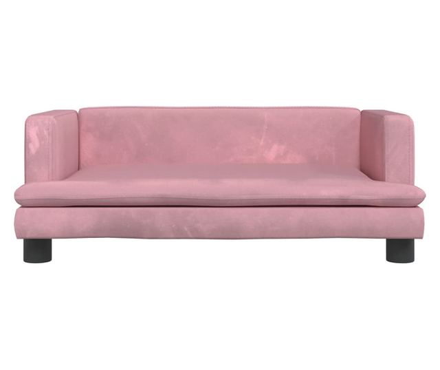 Dječja sofa, ružičasta, 80x45x30 cm, baršun