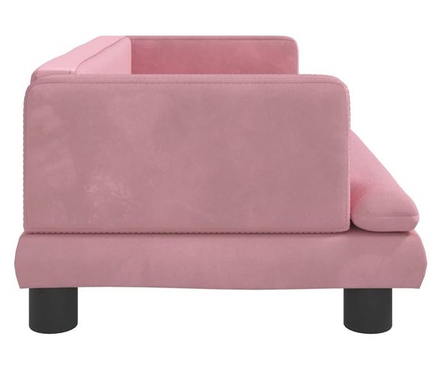 Dječja sofa, ružičasta, 80x45x30 cm, baršun