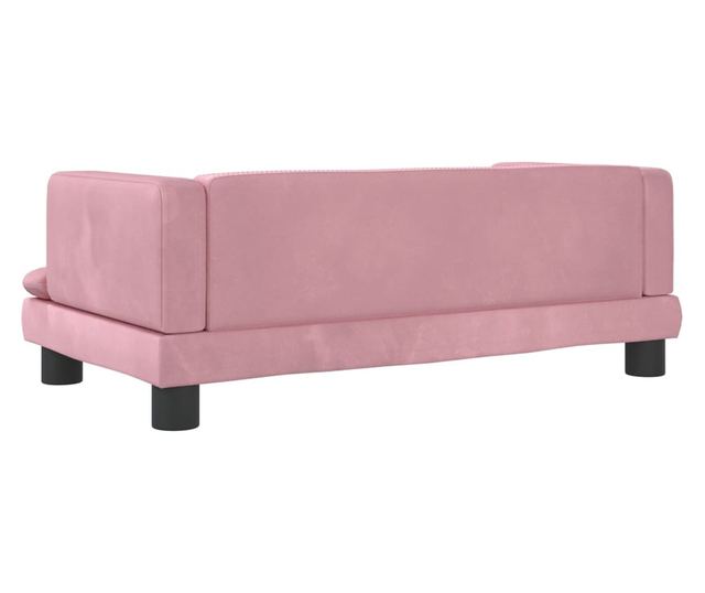 Dječja sofa, ružičasta, 80x45x30 cm, baršun