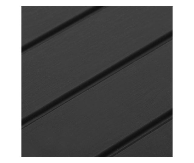 Masă de grădină, gri, 53x53x40 cm, plastic