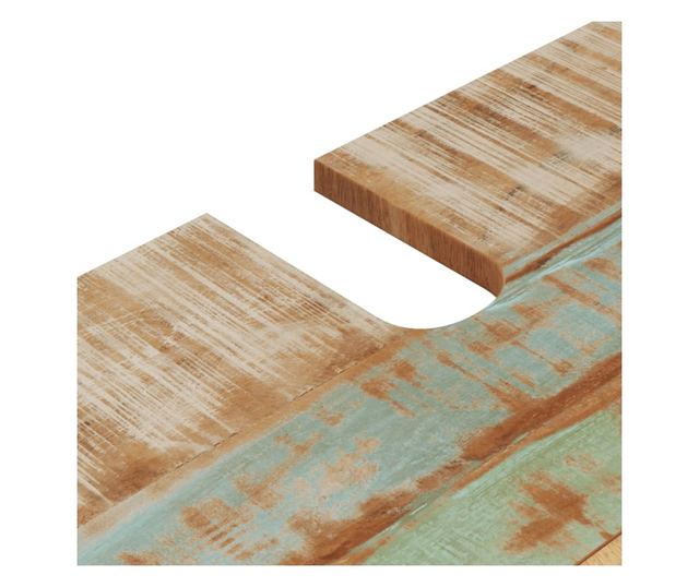 Σετ Επίπλων Μπάνιου, 2 Τεμάχια, Μασίφ Ανακυκλωμένο Ξύλο