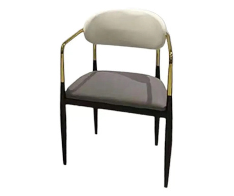 Стилен стол в бежов цвят, 50x76h см