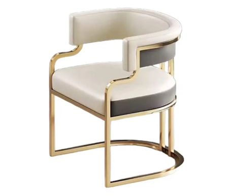 Стилен стол в бял цвят