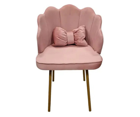 Стол, розов цвят, 39x46x70h см