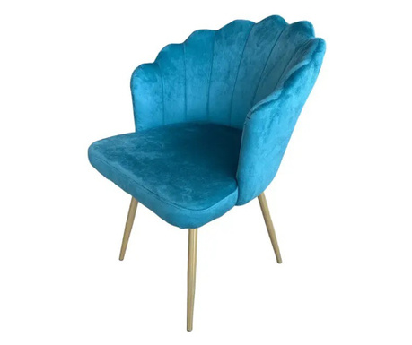 Стол, син цвят, 51x80h см