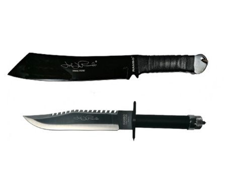 Първият комплект ножове за лов на кръв и Rambo Machete, IdeallStore, Sheath включени
