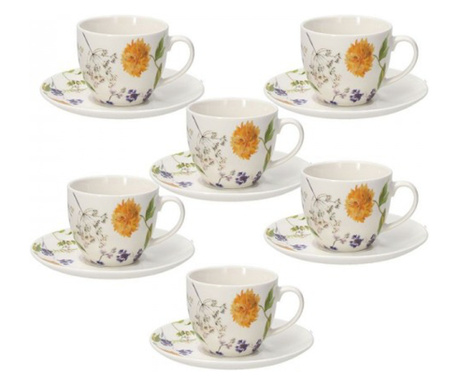 Set 6 cesti pentru cafea sau ceai, Audrey, 200 ml