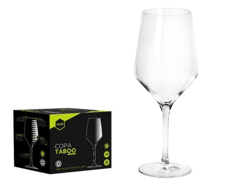 Set pahare vin ALAR Taboo, 6 piese, 580 ml, sticla