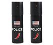 Set od 2 spreja za paralizu čilija američke policije, IdeallStore®, 60 ml, kutija uključena