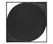 Oglinda decorativa Mond M, patrata, rama aurie periat, 66x66cm