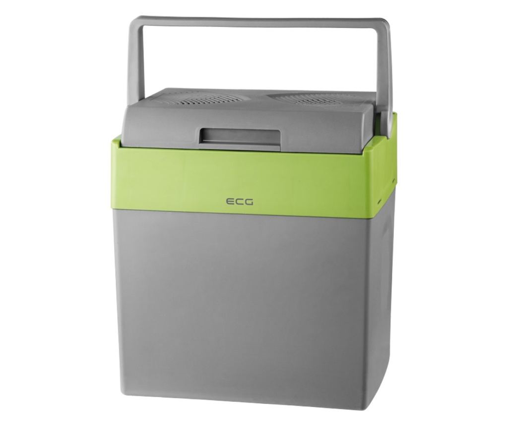 Lada frigorifica auto cu functie de incalzire si racire ECG AC 3022 HC Dual, 28 L, 12V, 230V, mod ECO, gri/verde - 3