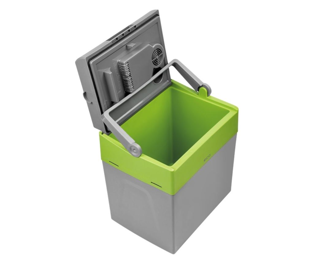 Lada frigorifica auto cu functie de incalzire si racire ECG AC 3022 HC Dual, 28 L, 12V, 230V, mod ECO, gri/verde - 4