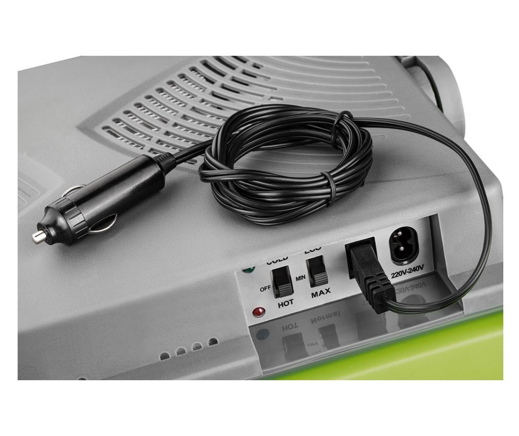Lada frigorifica auto cu functie de incalzire si racire ECG AC 3022 HC Dual, 28 L, 12V, 230V, mod ECO, gri/verde - 7