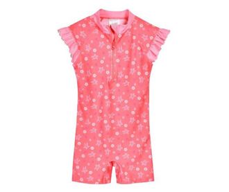 Детски цял бански с uv защита, Playshoes, Hawaii, момичета, корал, 86-92