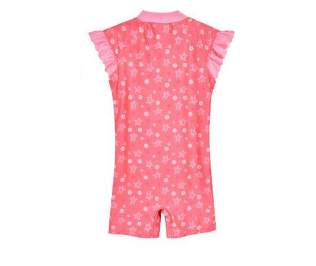 Детски цял бански с uv защита, Playshoes, Hawaii, момичета, корал, 86-92