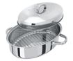 Tava ovala cu baza termica Judge Speciality Cookware, otel inoxidabil, 32x22x15 cm, argintiu