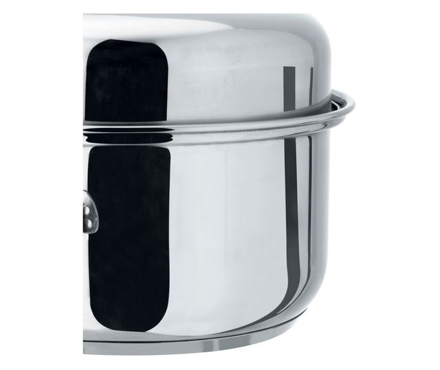 Tava ovala cu baza termica Judge Speciality Cookware, otel inoxidabil, 32x22x15 cm, argintiu