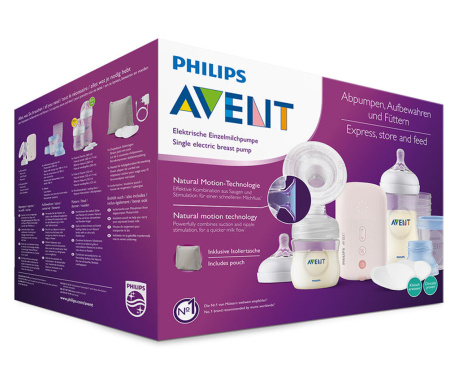 PHILIPS Avent, set pompa de san electrica + accesorii