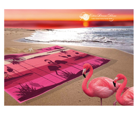 Луксозна плажна хавлия \"GO84\" 90/170 см 100% висококачествен памук.