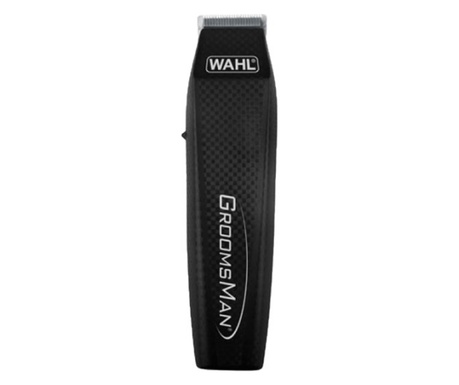Комплект WAHL Groomsman, 3 - 16 мм, 6 Степени, Ножчета от неръждаема стомана, Самонаточване, Черен