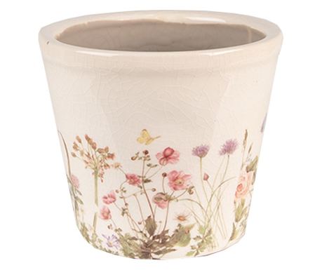 Set od 2 keramičke tegle za cvijeće roze boje 12x10 cm