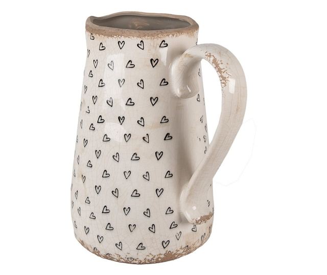 Carafa decorativa ceramica Heart 21x15x23 cm