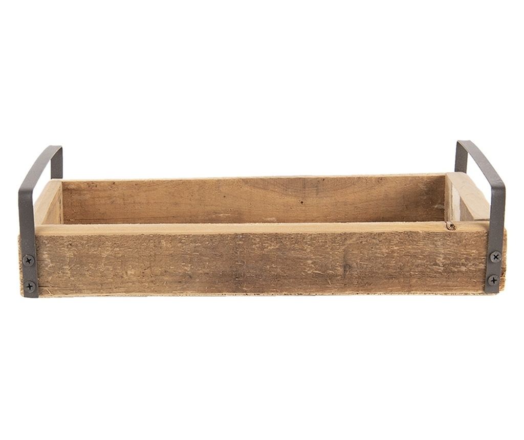 Set 3 tavi lemn maro zinc 35x20x5 cm, 30x15x5 cm, 25x10x5 cm - 3